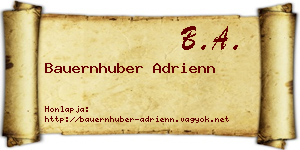 Bauernhuber Adrienn névjegykártya