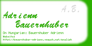 adrienn bauernhuber business card